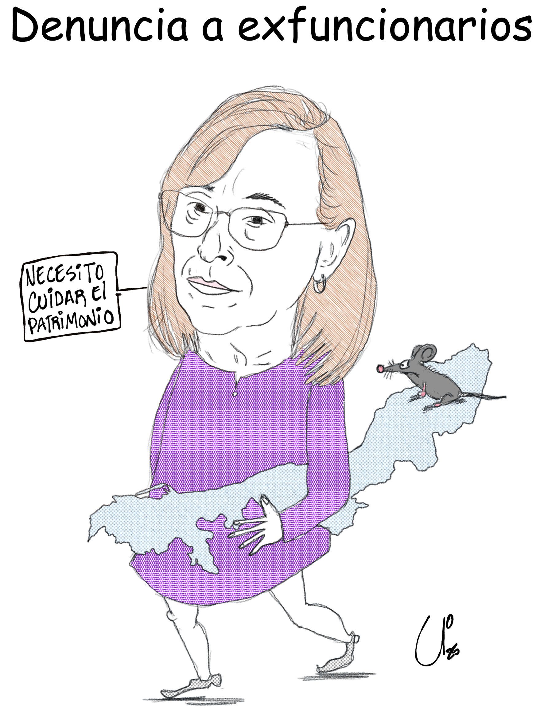 Denuncia a exfuncionarios