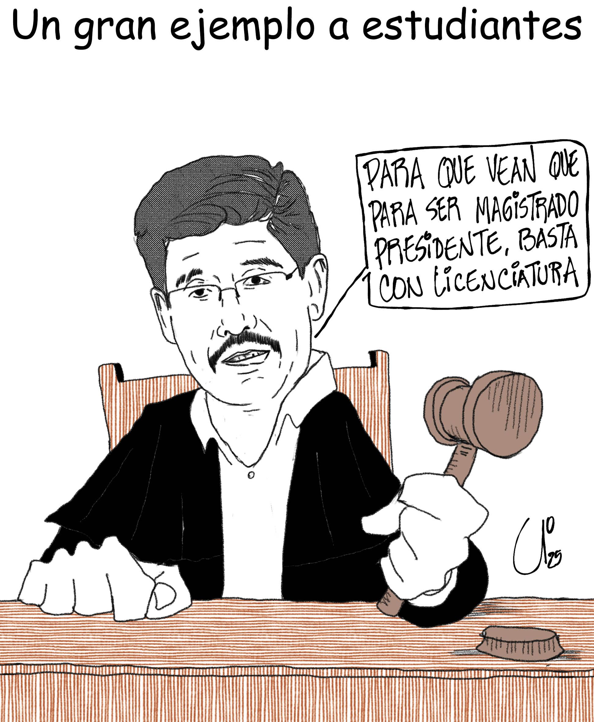 Un gran ejemplo a estudiantes