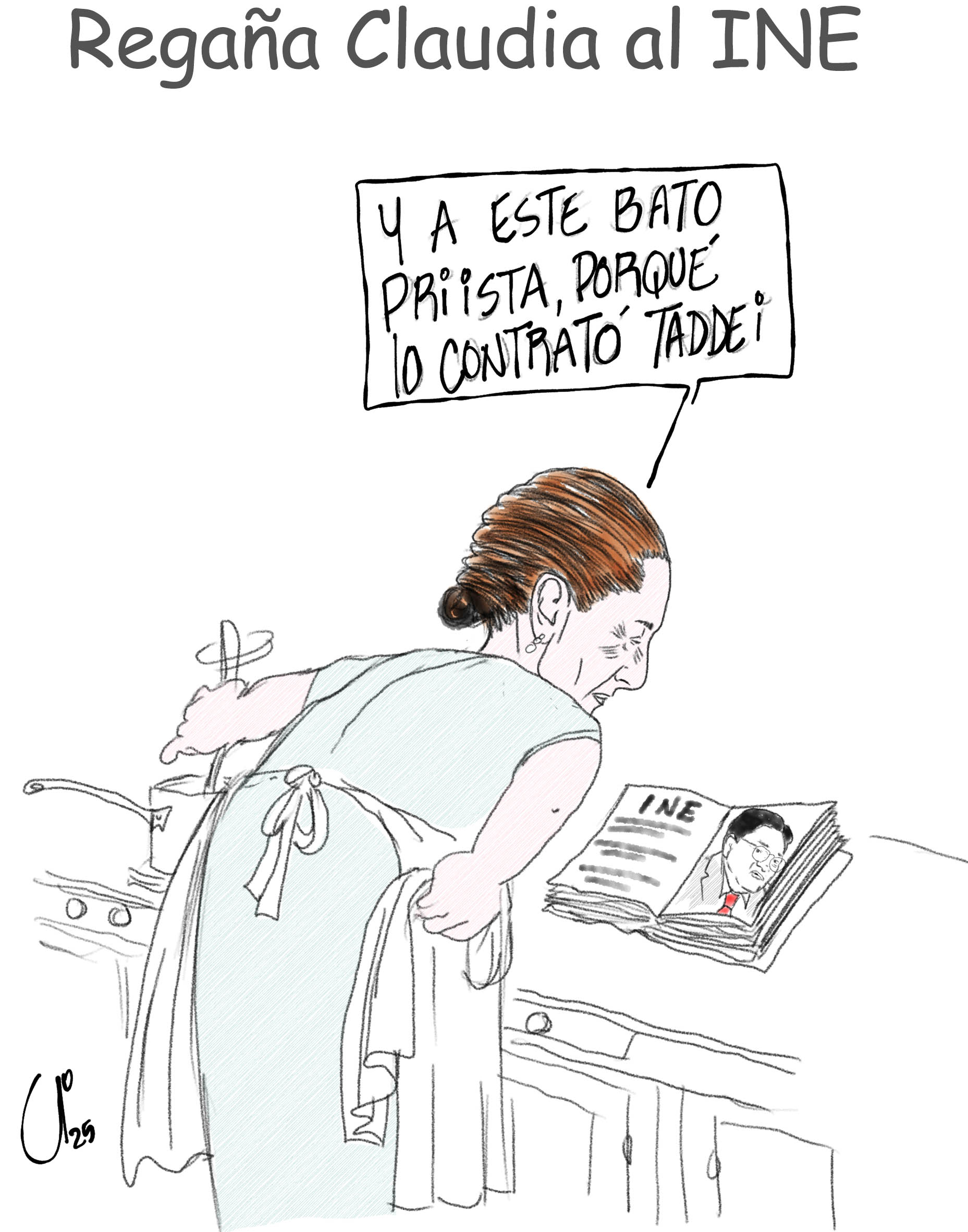 Regaña Claudia al INE