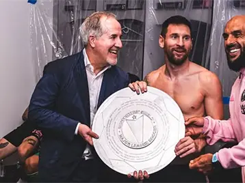 Imagen de la nota: Concacaf sanciona al guardaespaldas de Messi tras pelea en la Leagues Cup