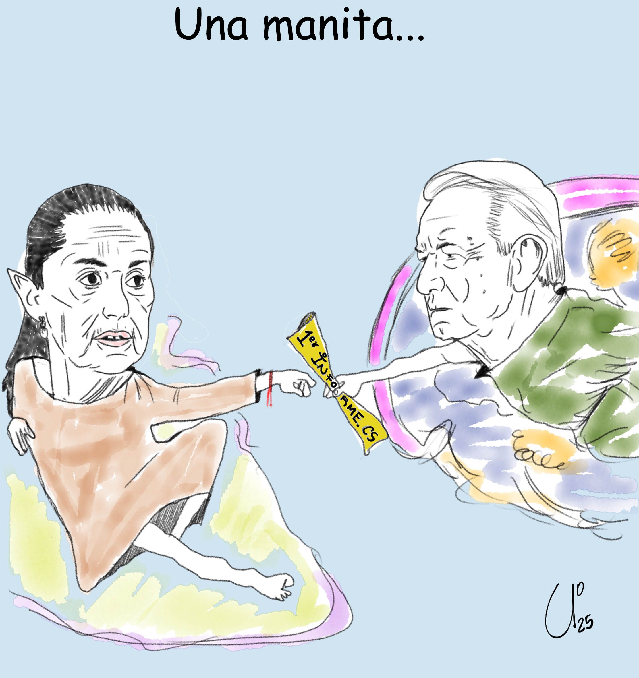 Una manita...