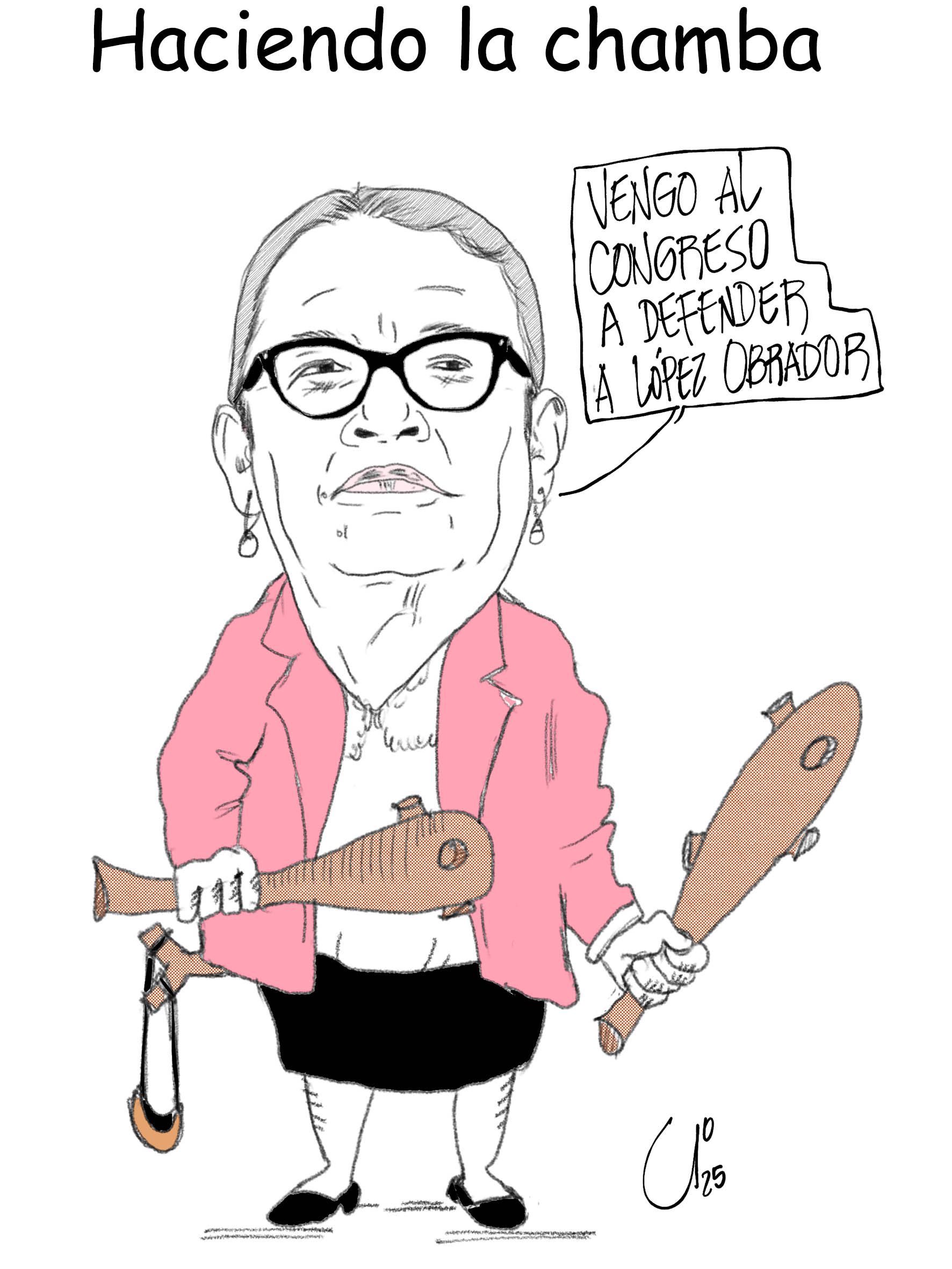 Haciendo la chamba