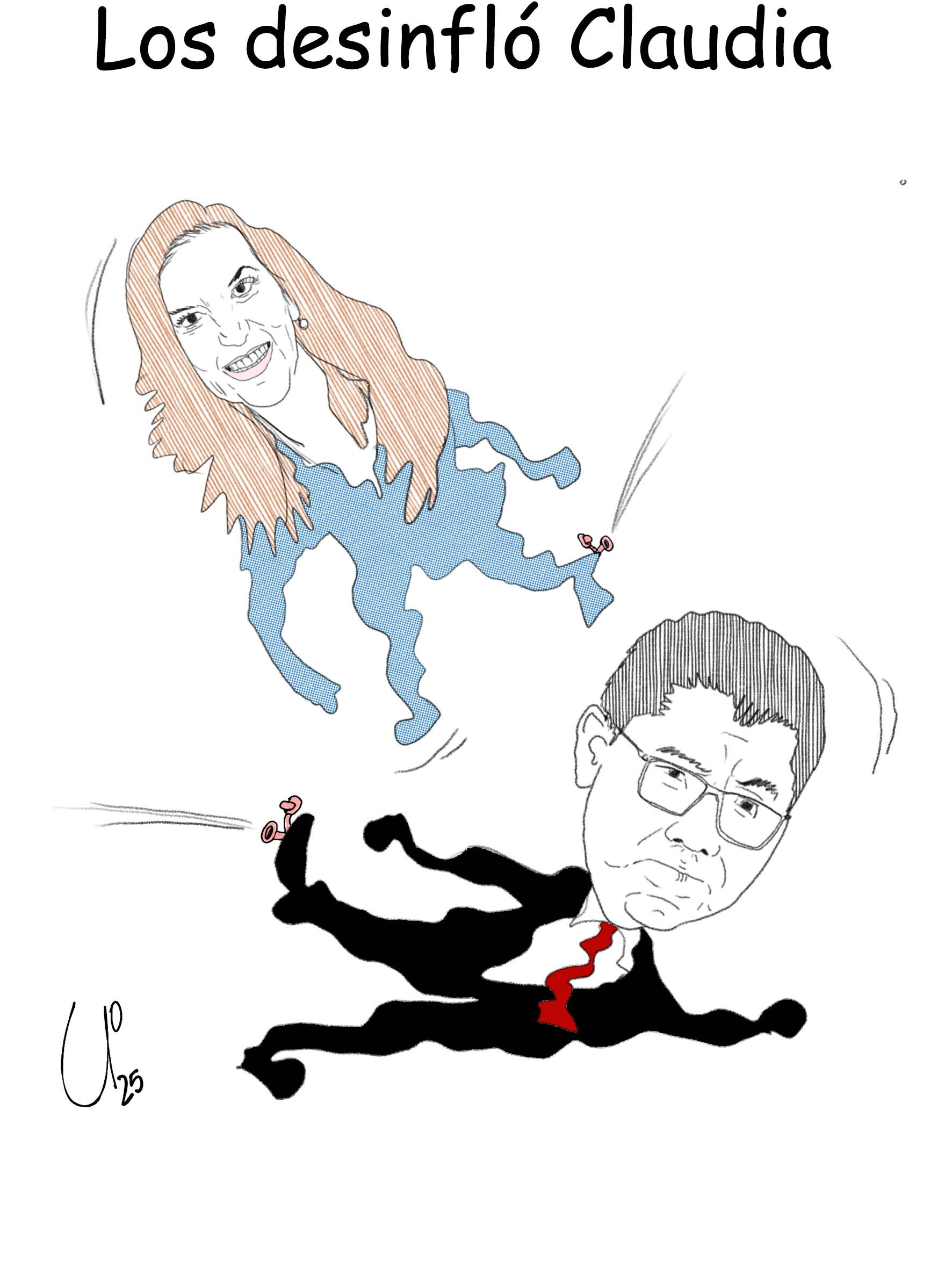 Los desinfló Claudia