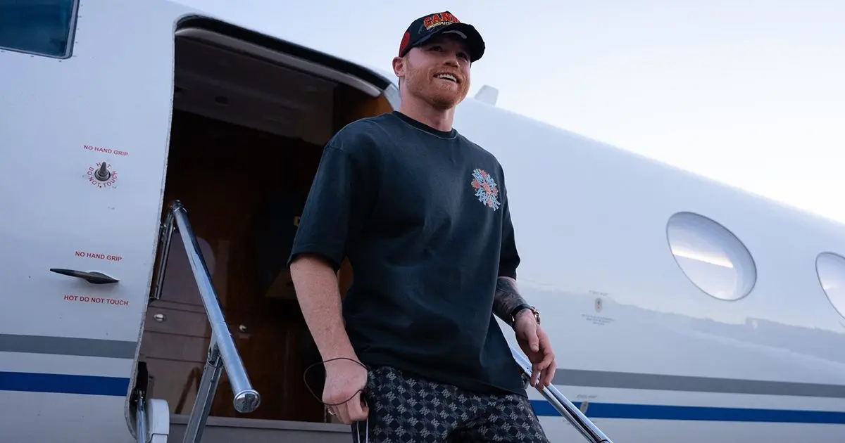 Lujo, excentricidad y un juego de cartas durante el vuelo: así fue la llegada de ‘Canelo’ Álvarez a Las Vegas, ¿por última vez en su carrera? Foto: @Canelo