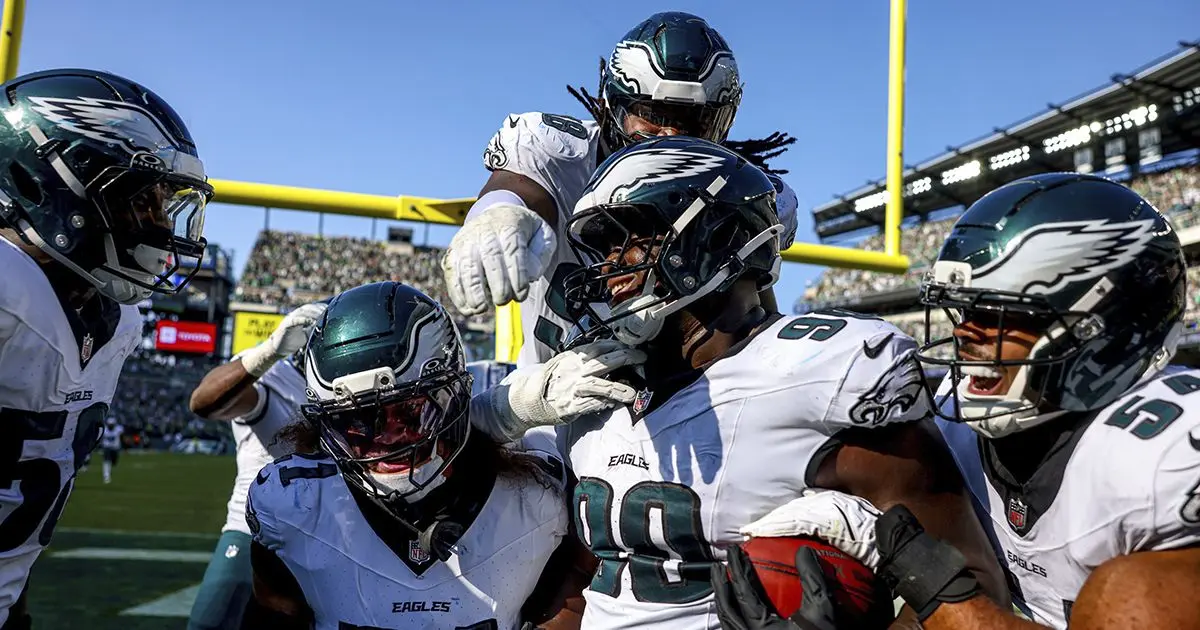 Los campeones Eagles logran heroica remontada ante Rams tras épica jugada de Jordan Davis Foto: Cortesía Eagles