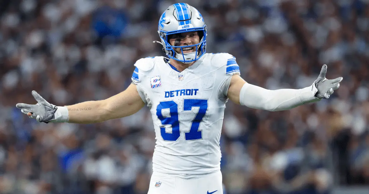Detroit Lions dan a Aidan Hutchinson la mayor cantidad de dinero garantizado en la historia a un jugador no QB Detroit Lions dan a Aidan Hutchinson la mayor cantidad de dinero garantizado en la historia a un jugador no QB
