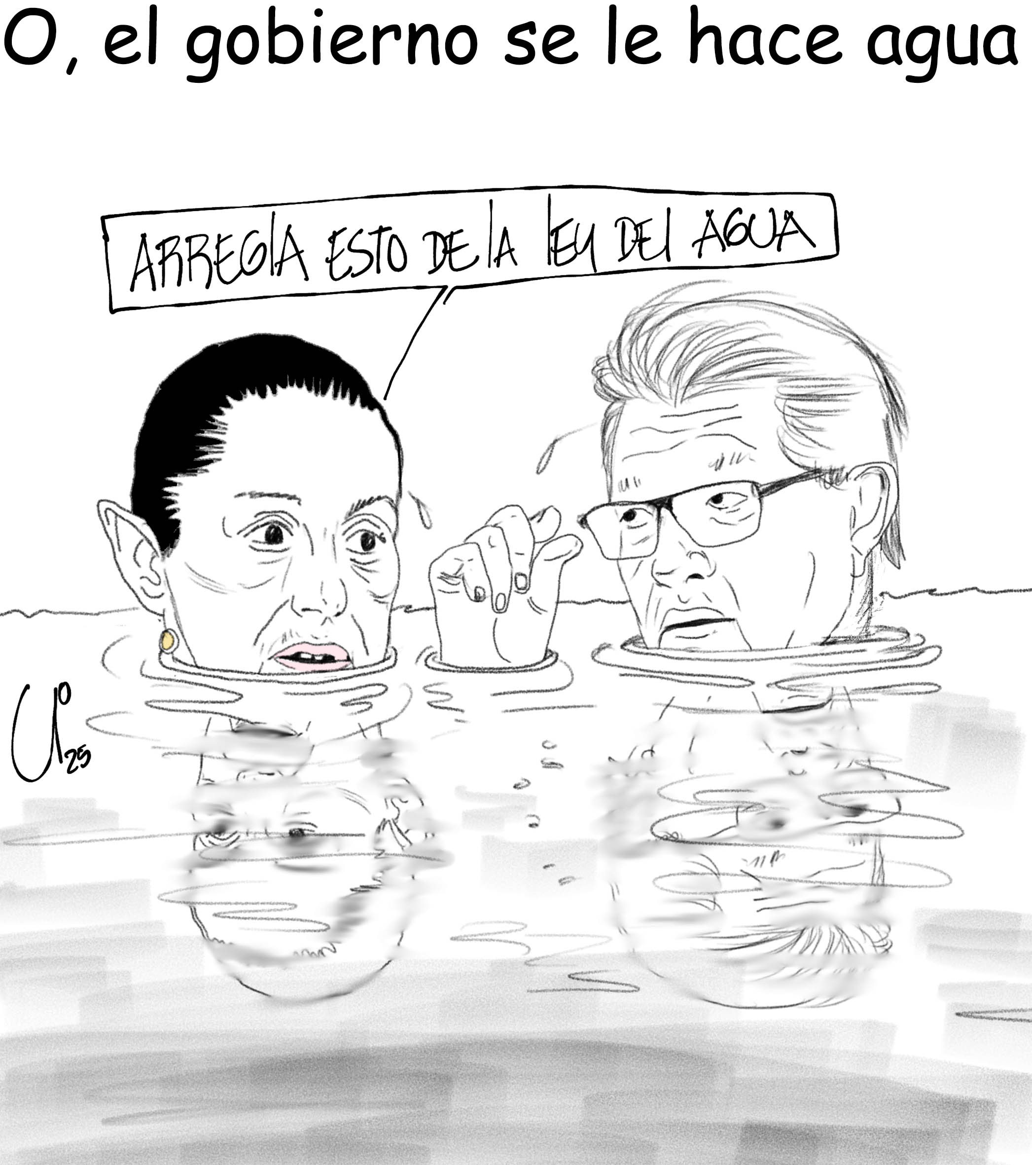O, el gobierno se le hace agua