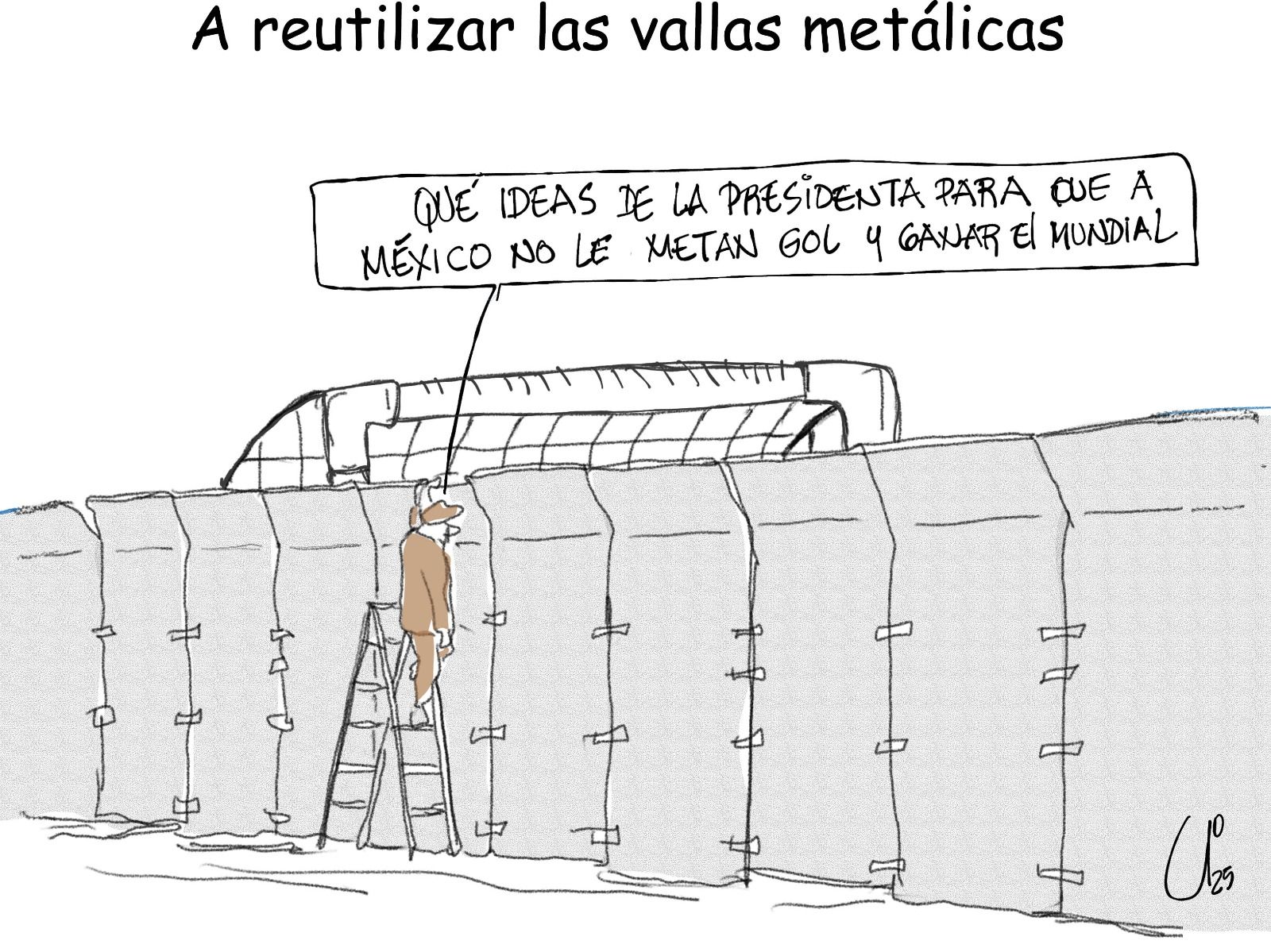 A reutilizar las vallas metálicas