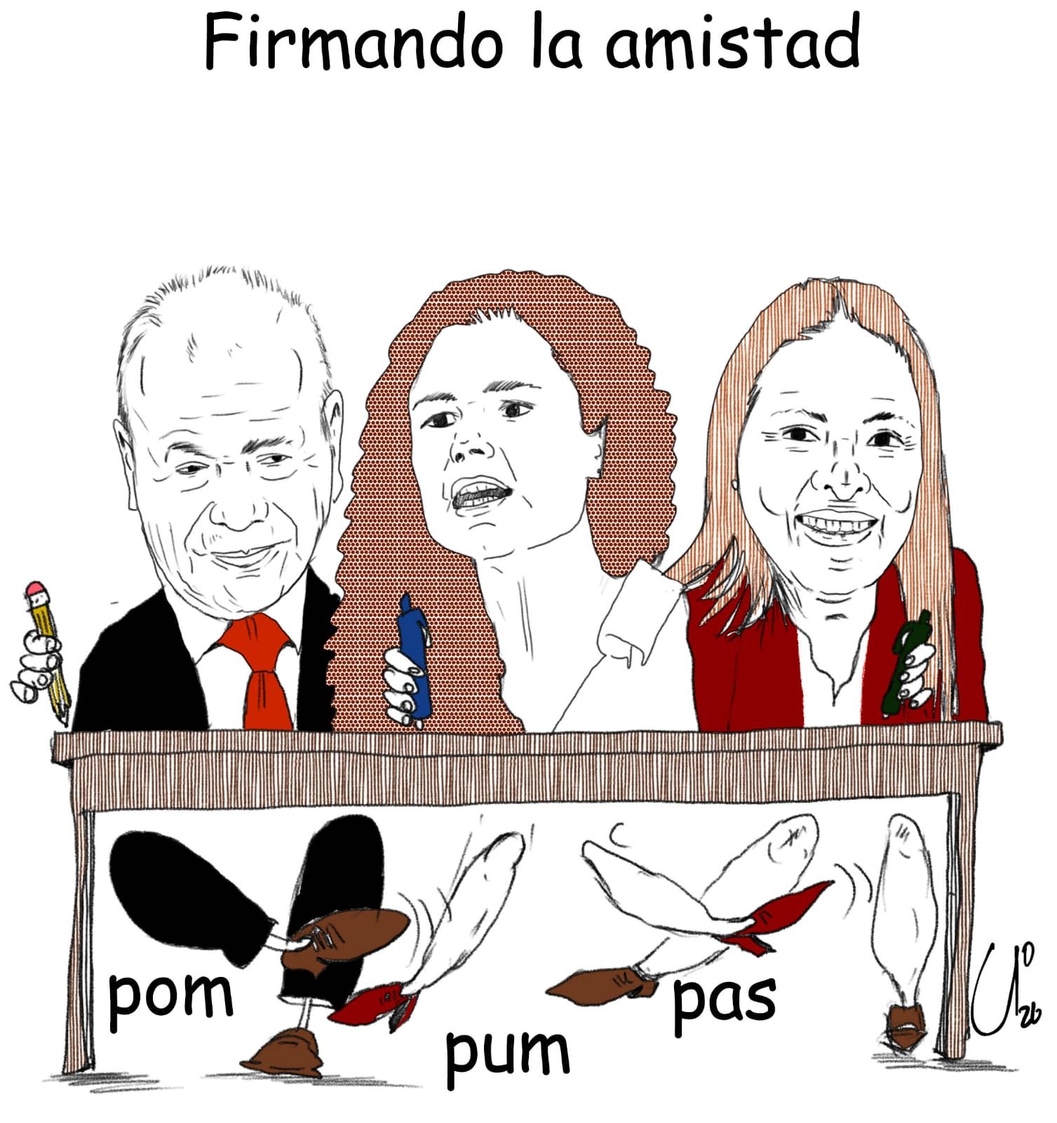 Firmando la amistad