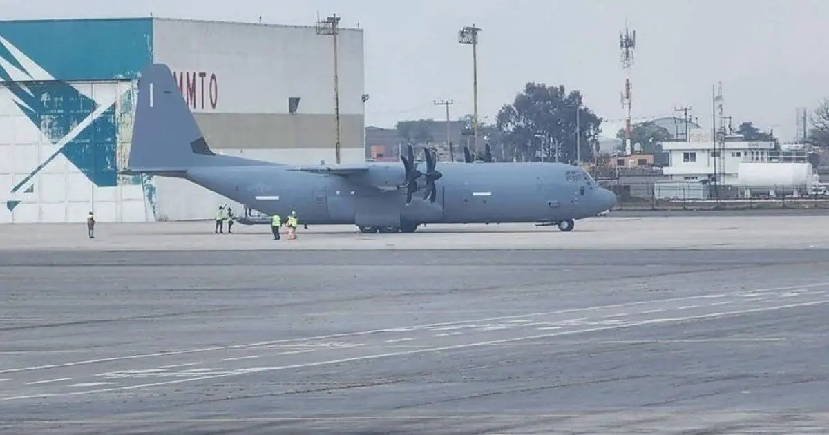 Vuelo militar estadounidense a Toluca fue autorizado para capacitación Foto: Cortesía
