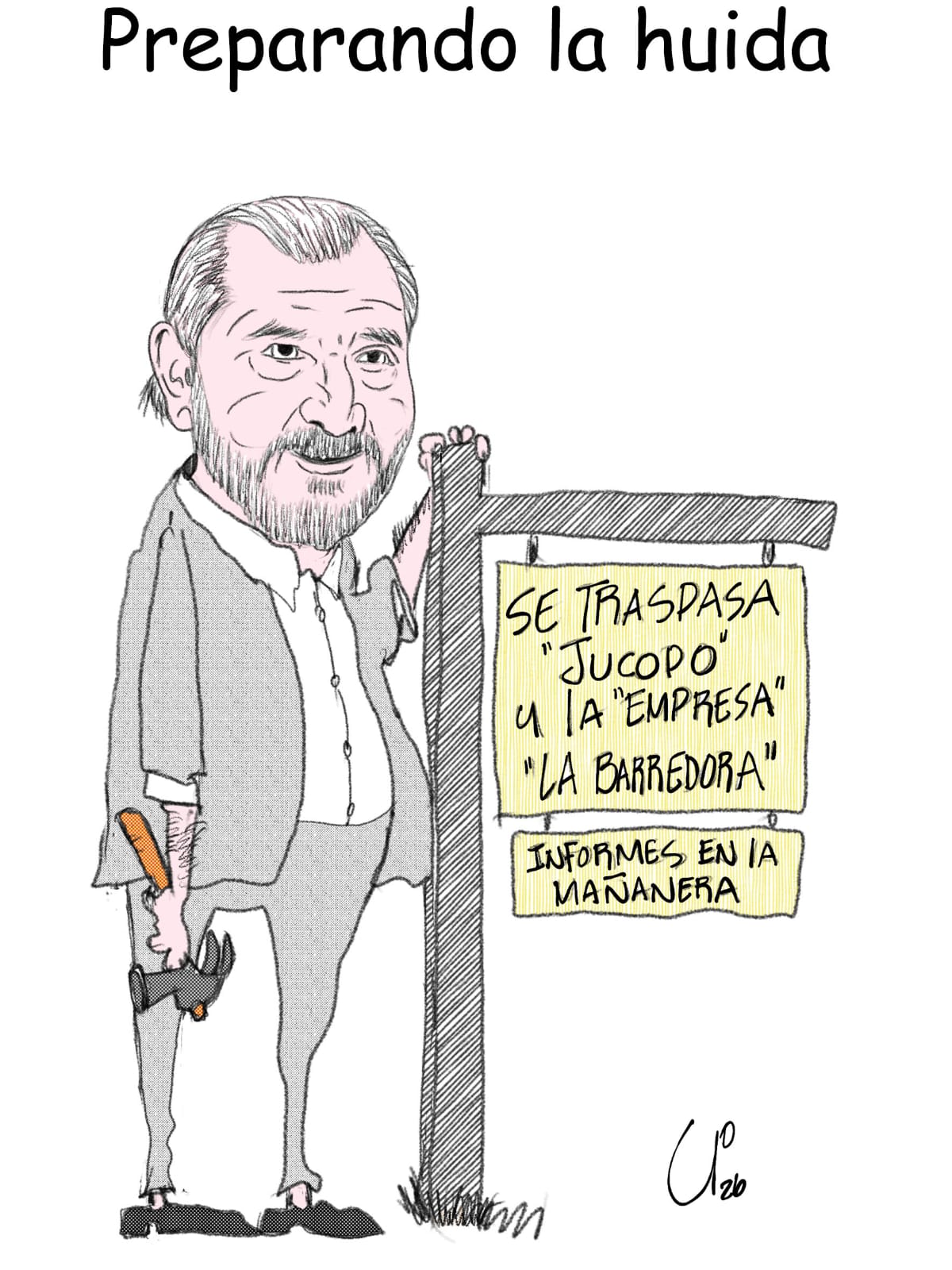 Preparando ala huida