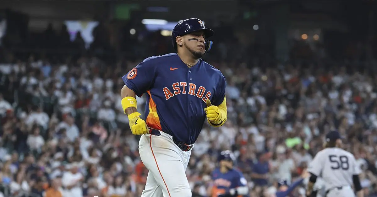 Isaac Paredes pega jonrón en victoria de Houston Astros sobre New York Yankees Foto: Reuters