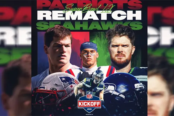 NFL revela su calendario 2026: Seattle Seahawks abren la temporada ante New England Patriots en revancha del Super Bowl LX