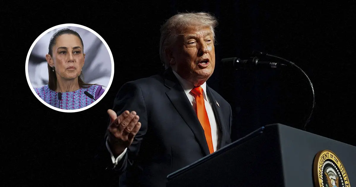 Trump imita a Sheinbaum y defiende su idea por el Golfo de México Foto: Reuters
